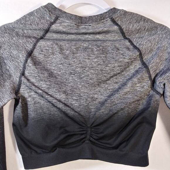 Gymshark ADAPT OMBRE SEAMLESS LONG SLEEVE CROP TOP Size M - Picture 10 of 10